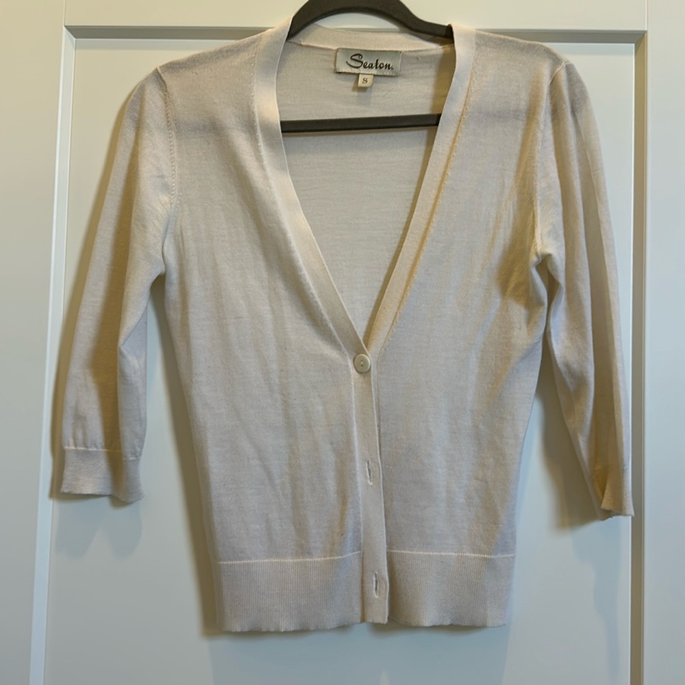 Seaton cream cardigan